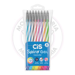 Caneta Gel Spiro Gel 0.7mm CiS - Estojo 8 UN