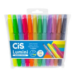 Marca-Texto Lumini CiS - Neon e Pastel - Estojo 12 UN