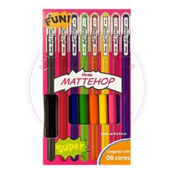 Caneta Gel Mattehop 1.0mm Pentel - Original - Blister 8 UN