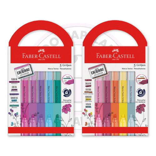 Kit Marca-Texto Grifpen com Cheirinho Faber-Castell - Kit 2 UN