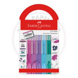Marca-Texto Grifpen com Cheirinho Faber-Castell - Relaxa e Reequilibra - Blister 5 UN