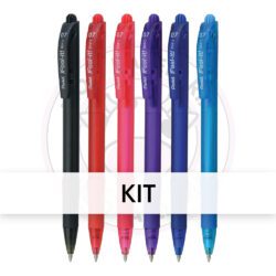 Kit Caneta Esferográfica Retrátil iFeel-it! 0.7mm Pentel - Kit 6 UN