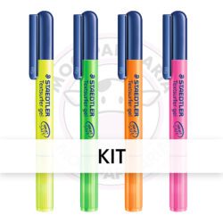 Kit Marca-Texto Gel TextSurfer Staedtler - Kit 4 UN