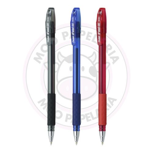 Kit Caneta Esferográfica iFeel-it! 0.7mm Pentel - Pt, Vm, Az - Kit 3 UN - Imagem 2