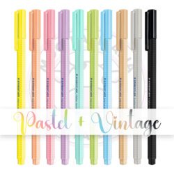 Kit Marca-Texto Triplus TextSurfer Staedtler - Pastel + Vintage - Kit 10 UN