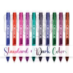 Kit Caneta Gel Apagável Gelyx EX 0.7mm CiS - Standard + Dark Colors - Kit 10 UN