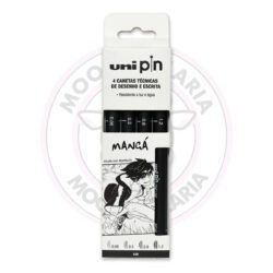 Caneta Técnica Uni Pin Fine Line uni-ball - Mangá - Estojo 4 UN