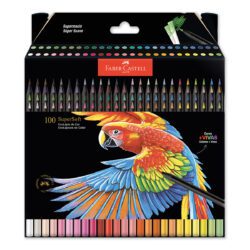 Lápis de Cor SuperSoft Faber-Castell - 100 Cores - Estojo 100 UN