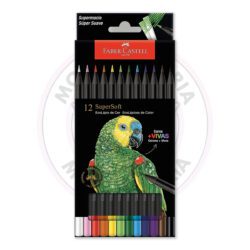 Lápis de Cor SuperSoft Faber-Castell - 12 Cores - Estojo 12 UN