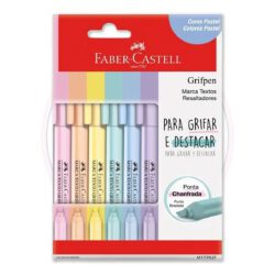 Marca-Texto Grifpen Faber-Castell - Pastel - Blister 6 UN