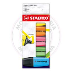 Marca-Texto BOSS Mini Stabilo - Neon - Blister 5 UN