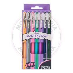 Caneta Gel Mattehop 1.0mm Pentel - Cores dos Sonhos - Blister 7 UN