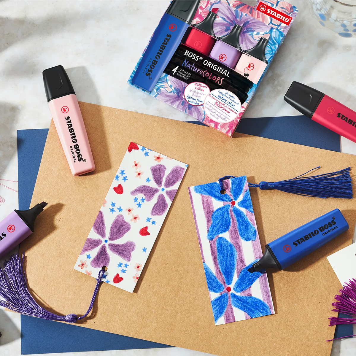 Marca-Texto BOSS Original Stabilo - NatureColors Wildflower - Estojo 4 UN - Imagem 5