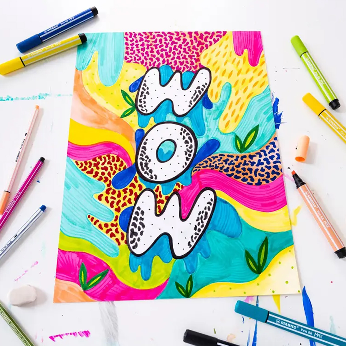 Marcador Pen 68 MAX Arty Stabilo - Estojo 6 UN - Imagem 5