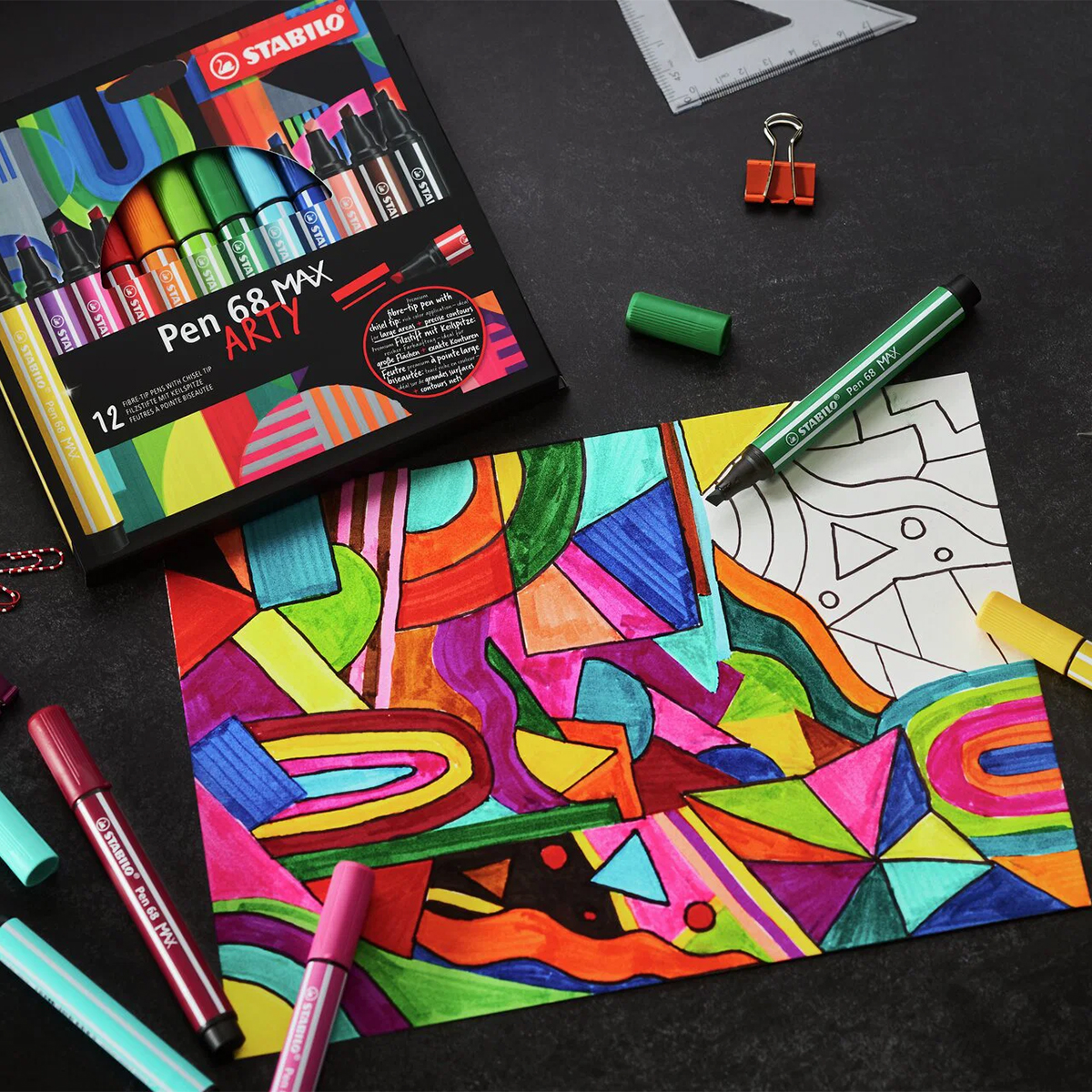 Marcador Pen 68 MAX Arty Stabilo - Estojo 12 UN - Imagem 9