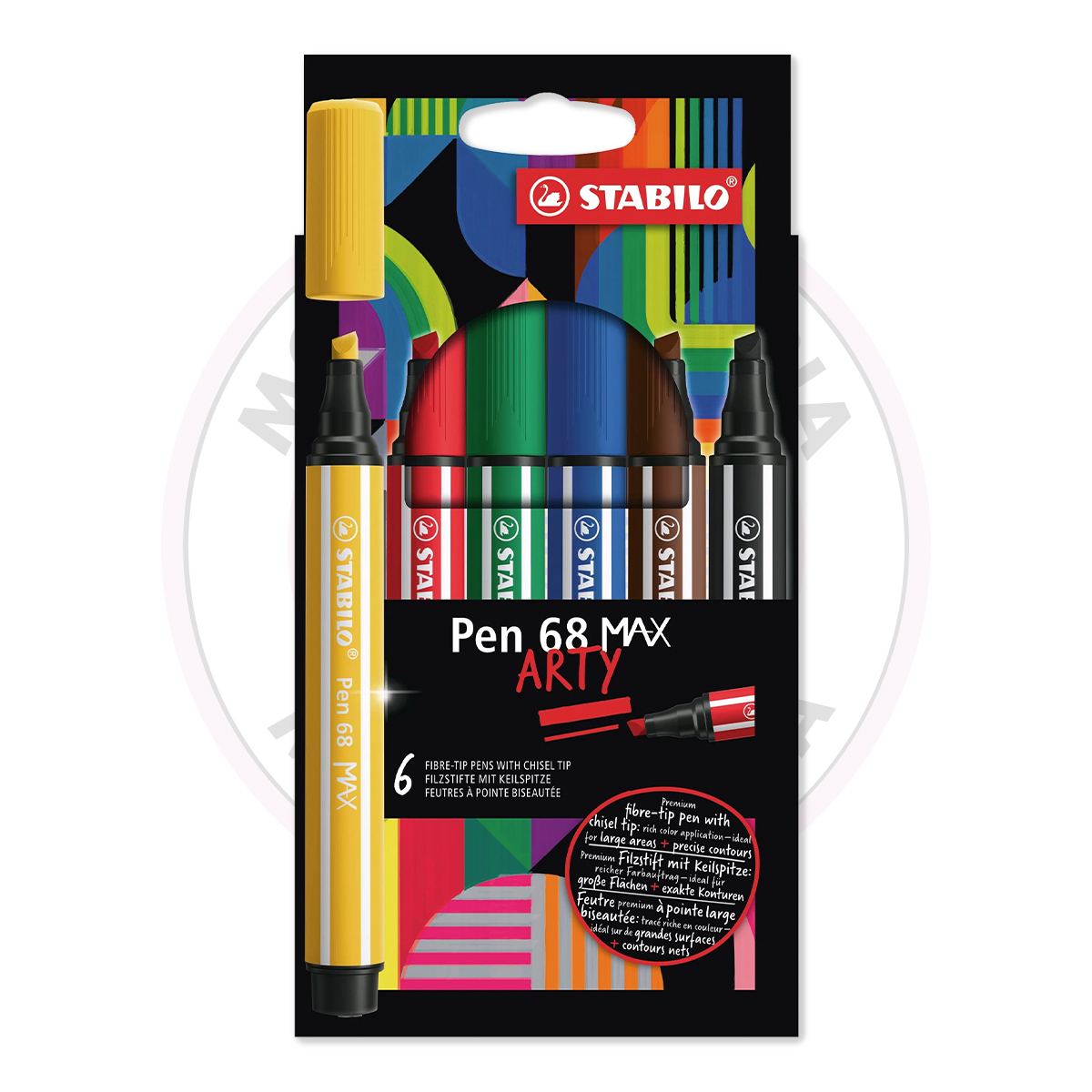 Marcador Pen 68 MAX Arty Stabilo - Estojo 6 UN