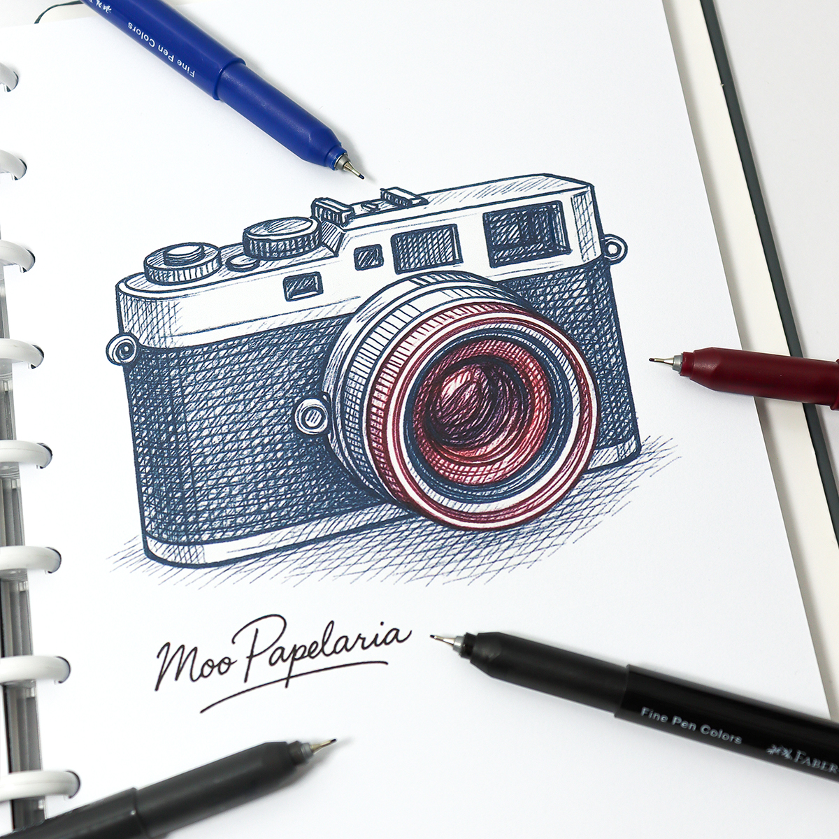 Kit Caneta Hidrográfica Fine Pen 0.4mm Faber-Castell - Imagem 4
