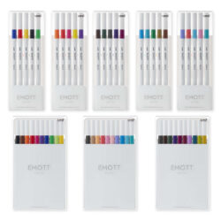 Caneta Hidrográfica Emott 0.4mm uni-ball - Estojo
